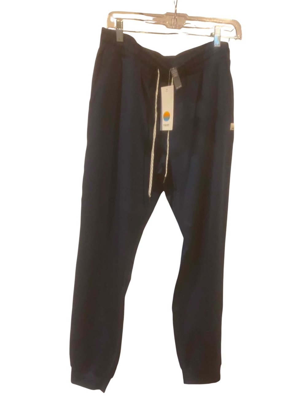 NWT Vuori Performance Joggers “Long” BLUE COAST HEATHER Size Medium